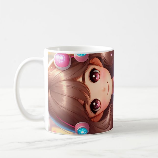 Cute girl's design coffee mug (Left)