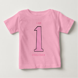 Cute Girls First Birthday Funny Sassy Baby T-Shirt