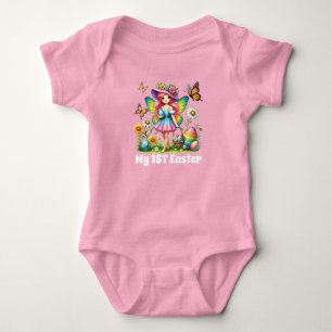 Cute girls first Easter fairy  Baby Bodysuit