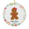 Cute Girls Gingerbread Girl Personalized Christmas