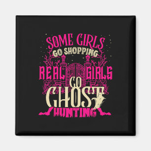 Cute Girls Go Ghost Hunting Paranormal Supernatura Magnet