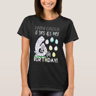 Cute Girls Happy Easter Yes It's My 6th Birthday 6 T-Shirt