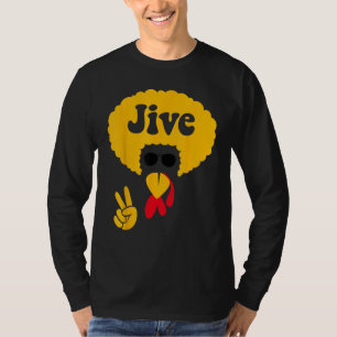 Cute Girls Jive Turkey Thanksgiving Shirt Peace Si