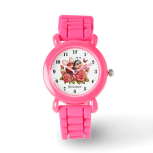 Cute girls ladybug lovers add name  watch