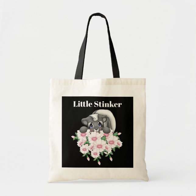 Cute girls little stinker tote bag (Front)