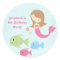 Cute girl's mermaids birthday party stickers