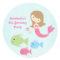 Cute girl's mermaids birthday party stickers