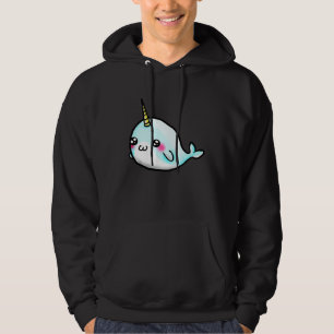 Cute Girls Narwhal Hoodie