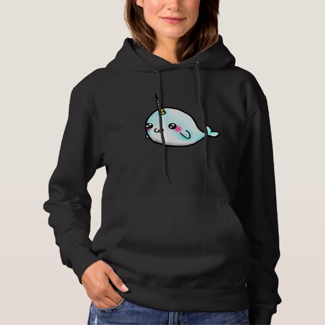 Cute Girls   Narwhal Hoodie (Front)