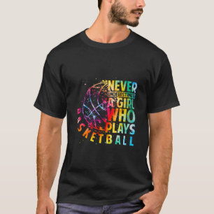Cute Girls Never Underestimate A Girl Who Plays Sk T-Shirt
