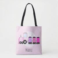 Cute Girls Pink Transport Train Kids