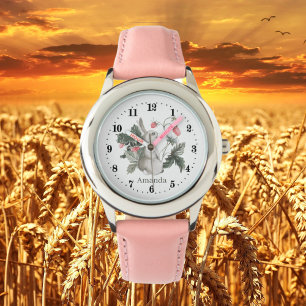 cute girls rabbit lovers add name watch