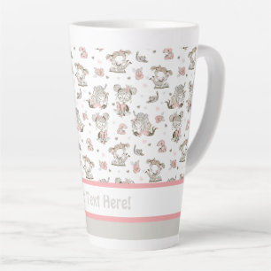 Cute Girls Reading Books Gift Ideas Latte Mug