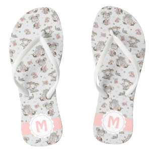 Cute Girls Reading Books Gift Ideas Thongs