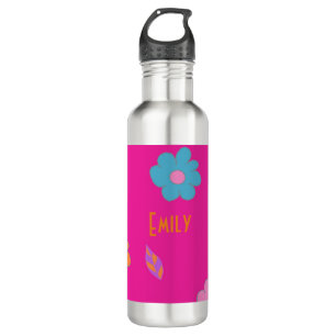 Cute Girls Retro Flower 710 Ml Water Bottle
