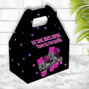 Cute Girl's Roller Skate Birthday Party Favour Box