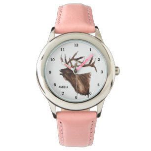 Cute Girls Stag Deer Animal Antlers Woodland Watch