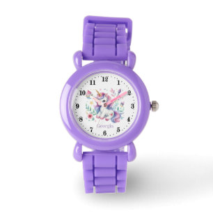 Cute girls unicorn lovers add name watch