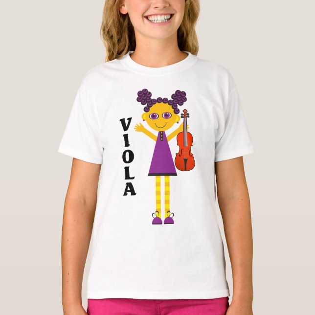 Cute Girls Viola T-shirt (Front)