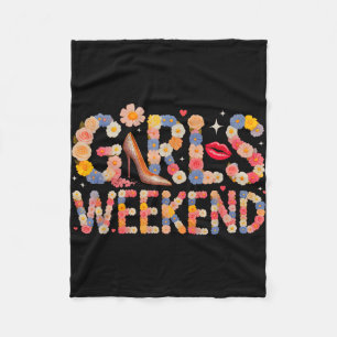 Cute girls weekend cruise vacation trip lifeguards fleece blanket
