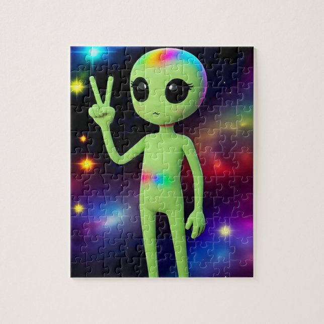 CUTE GIRLY ALIEN PUZZLE (Vertical)