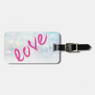 Cute Girly Bokeh,Love-Personalised Luggage Tag