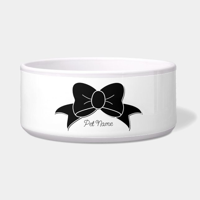 Cute Girly Bow Personalised Pet (Front)