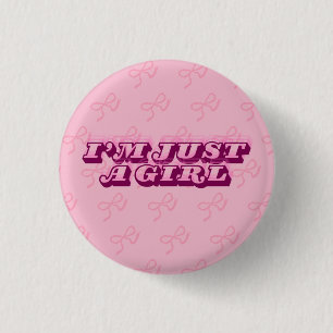 cute girly button