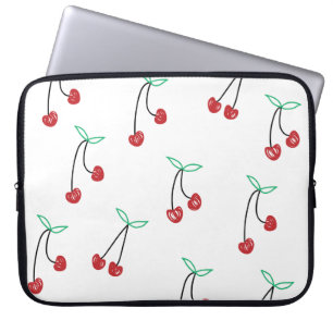 Cute Girly Cherry print Laptop Sleeve