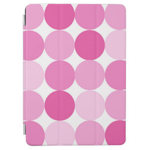Cute Girly Elegant Pink Polka Dots iPad Air Cover