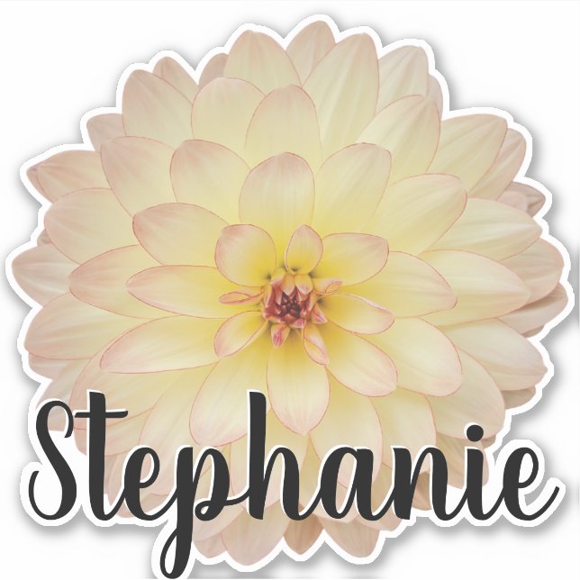 Cute Girly Flower Monogram Name (Front)