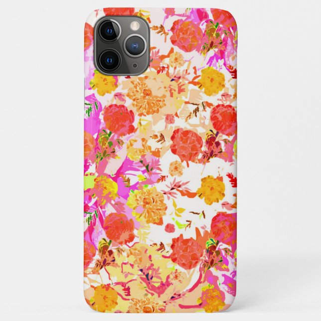 Cute girly flowers pattern Case-Mate iPhone case (Back)