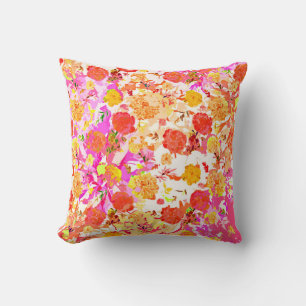 Cute girly flowers pattern cushion