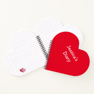 Cute Girly Fun Simple First Name Writing Diary Notebook