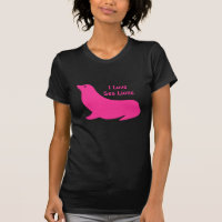 Cute girly hot pink Sea Lion love