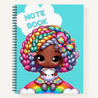 Cute girly notebook design/ Chibi 