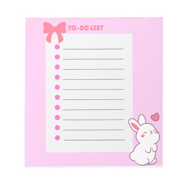 Cute girly 💗🌷 notepad (Front)
