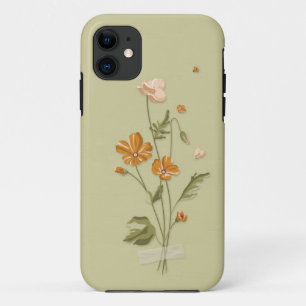 Cute Girly orange  blooming floral      Case-Mate  iPhone 11 Case