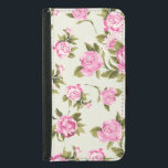 Cute Girly Pink and Purple Provencal Roses Samsung Galaxy S5 Wallet Case<br><div class="desc">Gorgeous sprays of pink and lavender Provencal style cabbage roses and daisies on a soft pastel yellow-green background.  Graphics by  Kika Esteves at Mygrafico.com.</div>