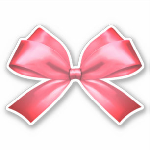 Cute Girly Pink Coquette Aesthetic Bow