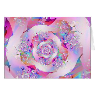 Cute Girly Pink Floral Vector Rose