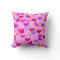 Cute Girly Pink Purple & Red Hearts Pattern