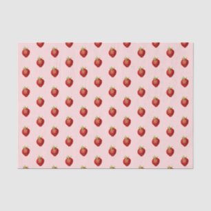 Cute Girly Strawberry Soft Pink  Tissue Paper