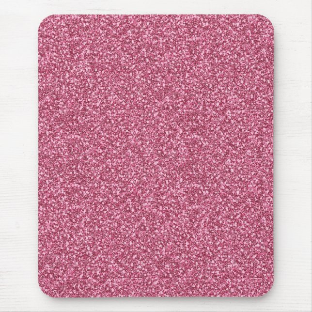 Cute girly trendy fashionable bubble gum pink mouse pad (Front)