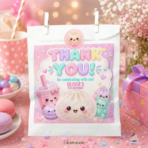 Cute Glitter Dumpling Bao Squishy Party Birthday Favour Bag