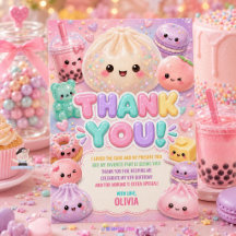 Cute Glitter Dumpling Bao Squishy Party Birthday