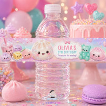 Cute Glitter Dumpling Bao Squishy Party Birthday