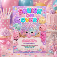 Cute Glitter Food Squishies Birthday Party
