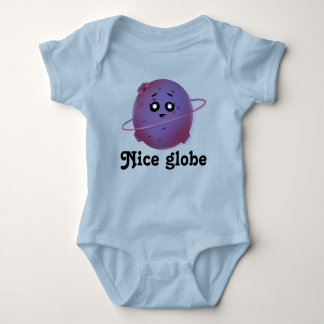 Cute globe t-shirt baby bodysuit