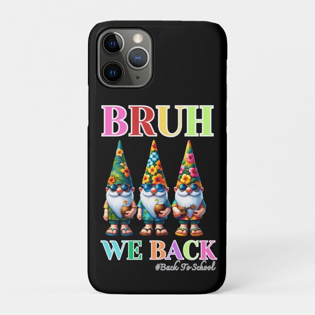 Cute Gnome Bruh We Back back to school  Case-Mate iPhone Case (Back)